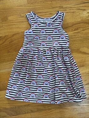 Toddler Striped Rainbow Tank Dress